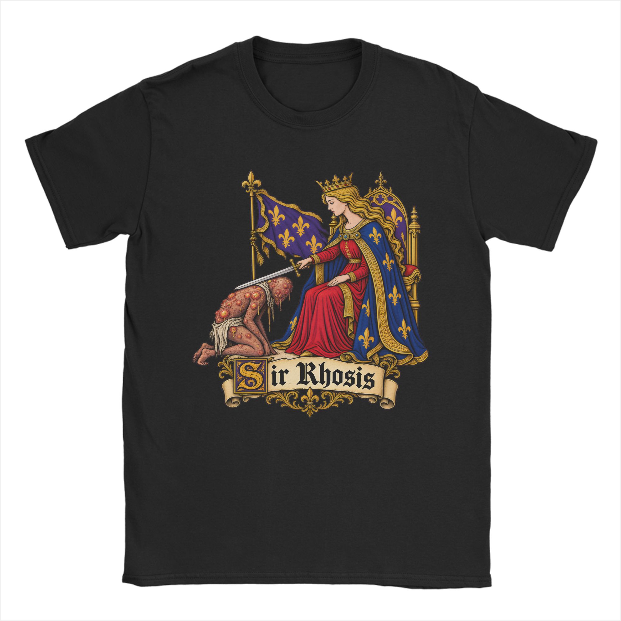Summer Knights Clothing - Sir Rhosis Mittelalterliches Lustiges Betrunkenen-Ritter-Meme T-Shirt