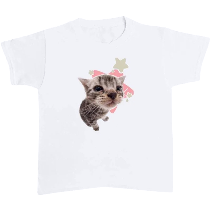 Summer Clothing Reviews - Harajuku Cat Fairy Damenmode Goth Casual