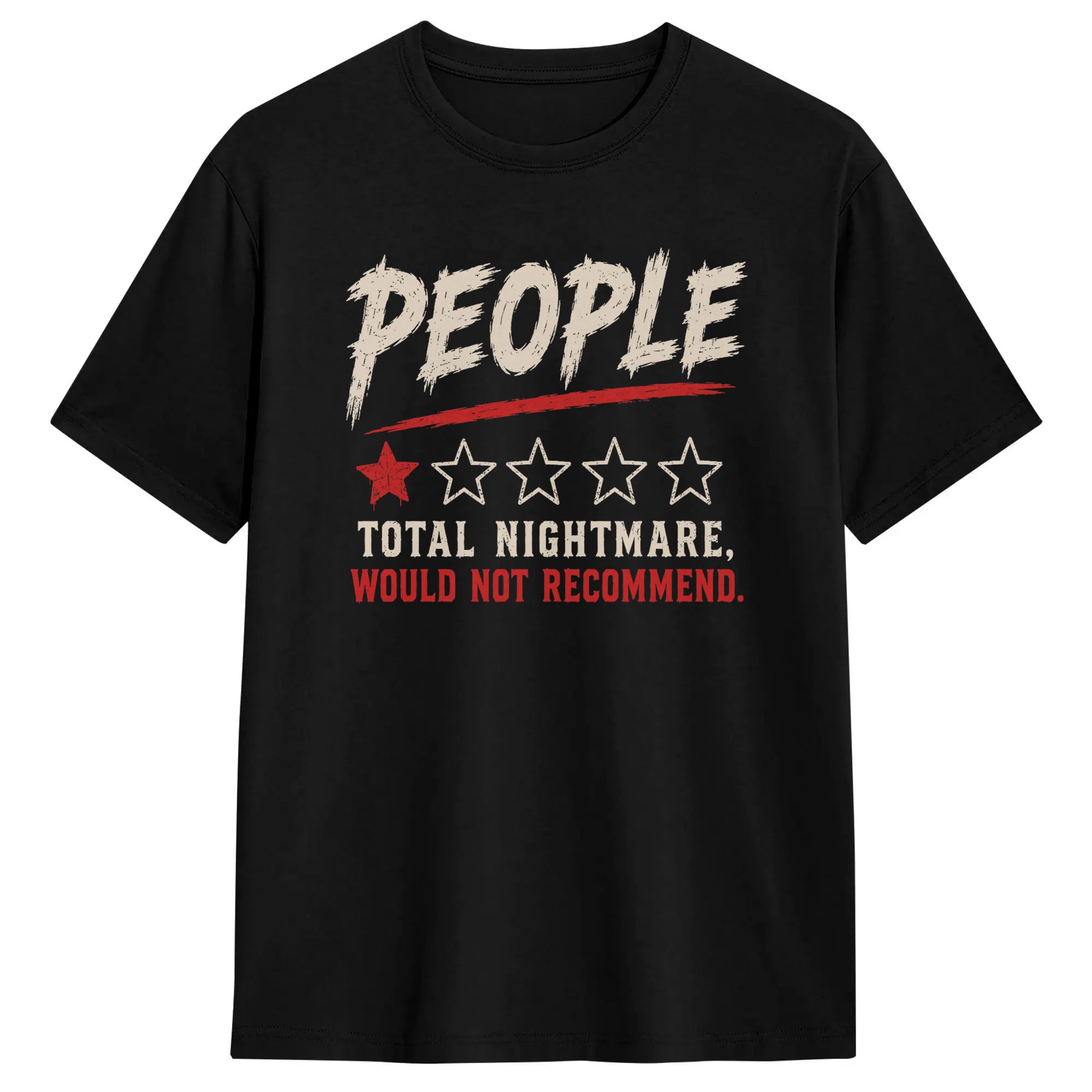 Summer Clothing Reviews - Herren- und Damen-T-Shirt „People One Star