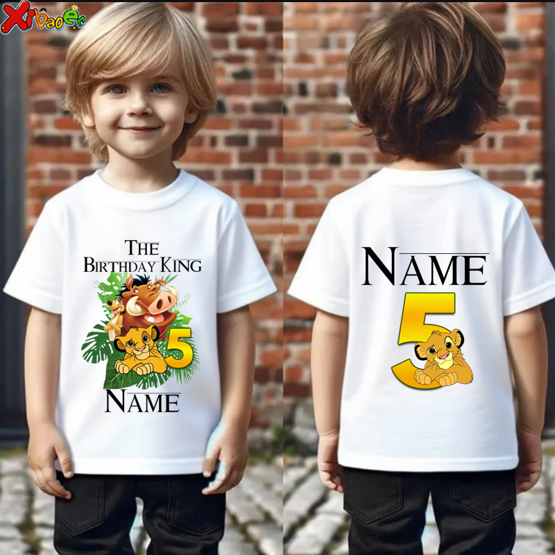 Summer Clothing For Baby Boy - Geburtstagsjungen-Hemden, 5. Kinder, passende Outfits, personalisierter