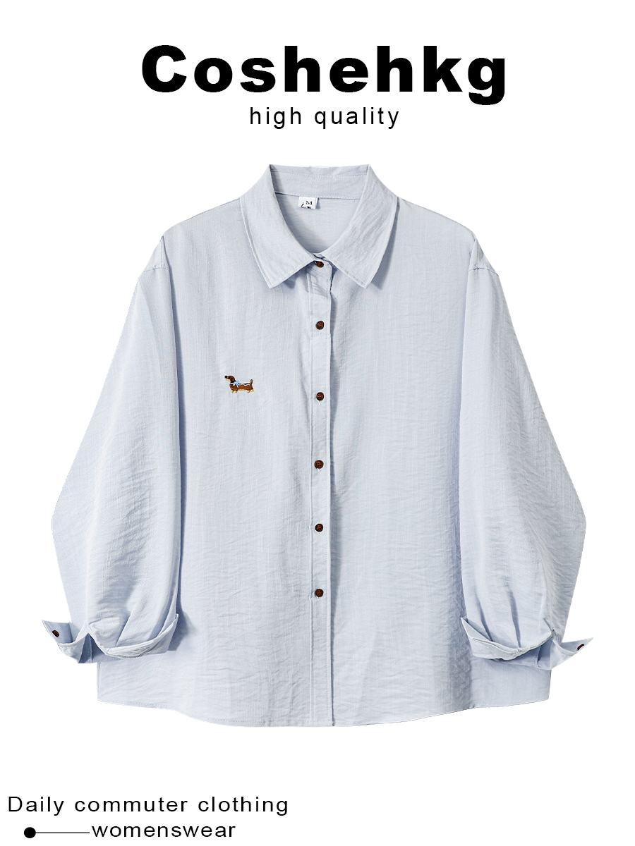 Summer Clothing Layering - Coshehkg Hemd im koreanischen Stil mit