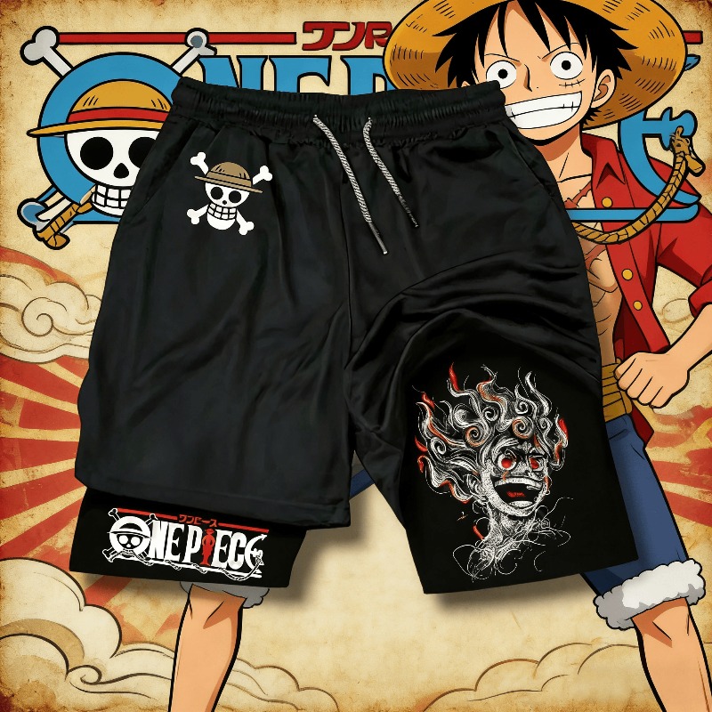 Summer Clothing Layering - ONE PIECE Klassische Anime Luffy bedruckte