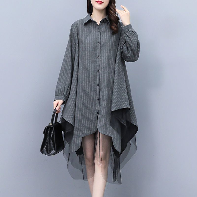 Summer Gauze Clothing - High Street Stilvolle Gaze Patchwork Bluse
