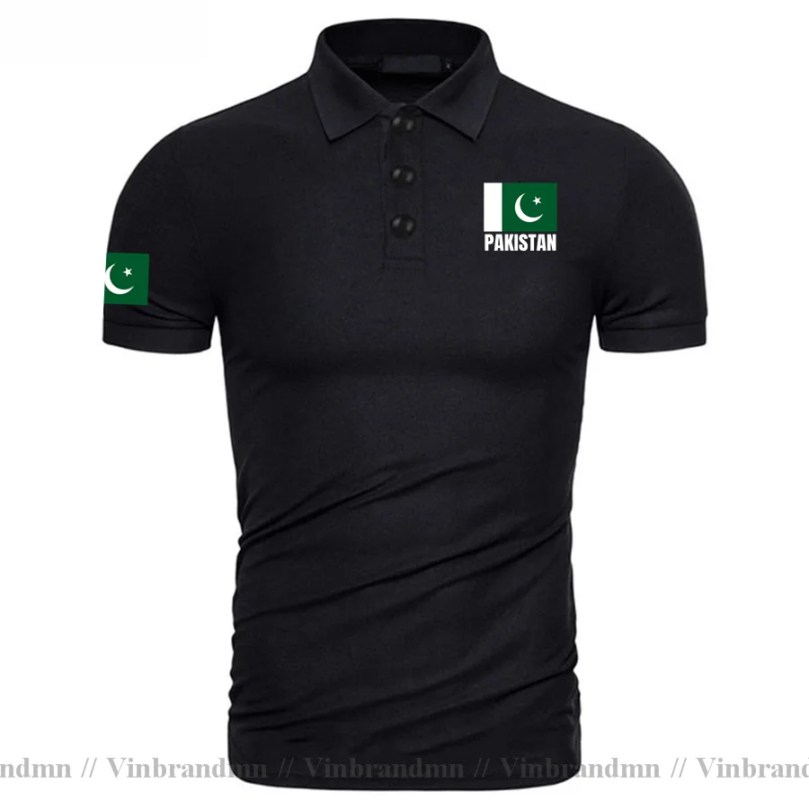 Summer Clothing Pakistan - Pakistan Poloshirts Pakistanisches Nationalflaggen-Design, Sommer, schmale