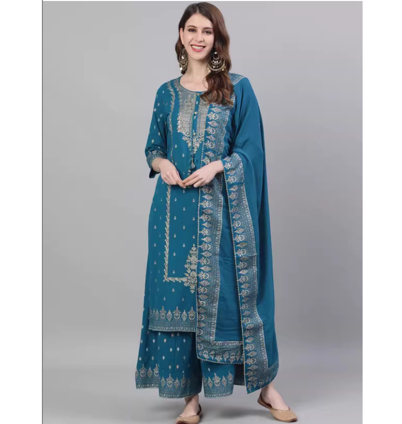 Summer Clothing Pakistan - Frühlings- und Sommer-Set im indischen Ethno-Stil,