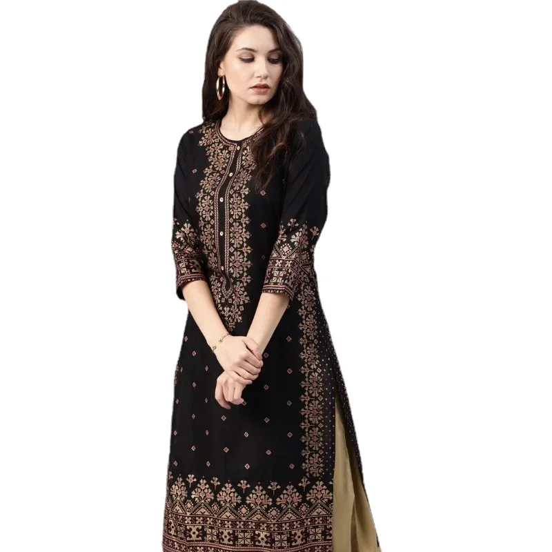 Summer Clothing Pakistan - Indisches Kleid Kurtas für Damen, Frühling,