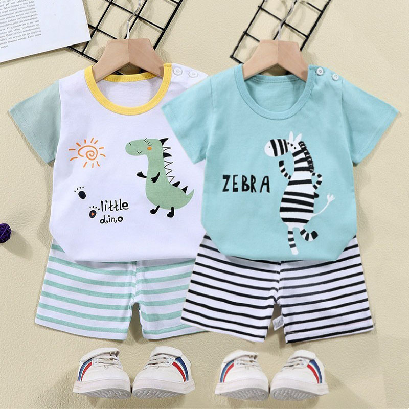 Baumwolle T-shirts + Shorts 2- – Summer Clothing For Baby Boy Bewertung und Preis
