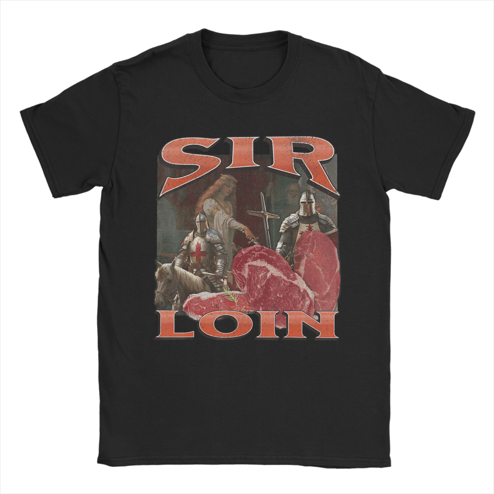 Herren-T-Shirts mit Sir Loin O – Summer Knights Clothing Bewertung und Preis