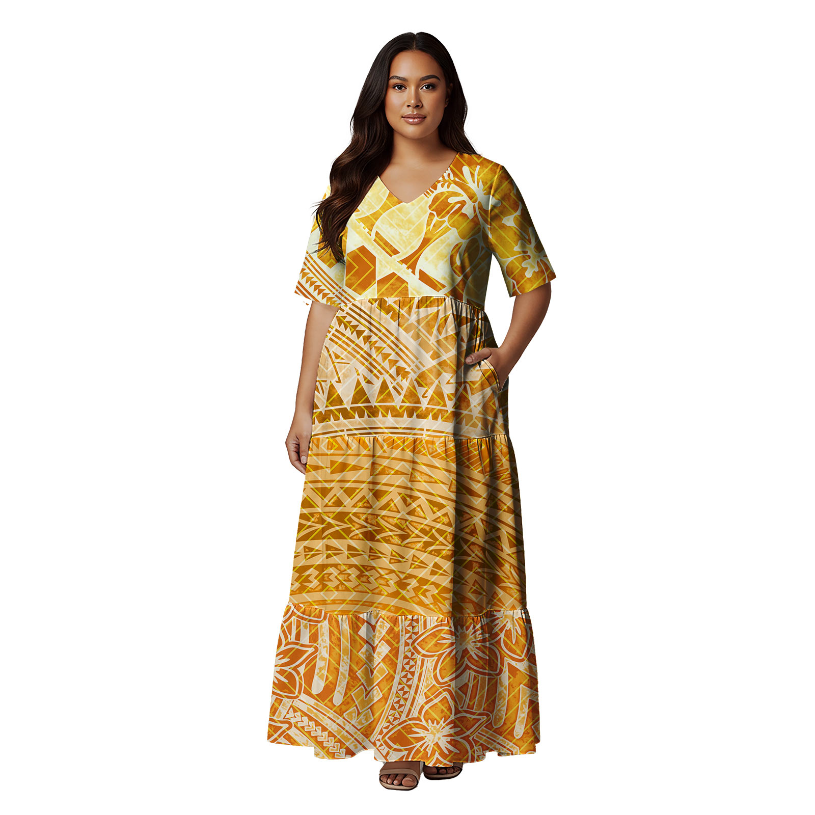 Kurzärmliges Hawaii-Kleid mit  – Summer Clothing Patterns Bewertung und Preis