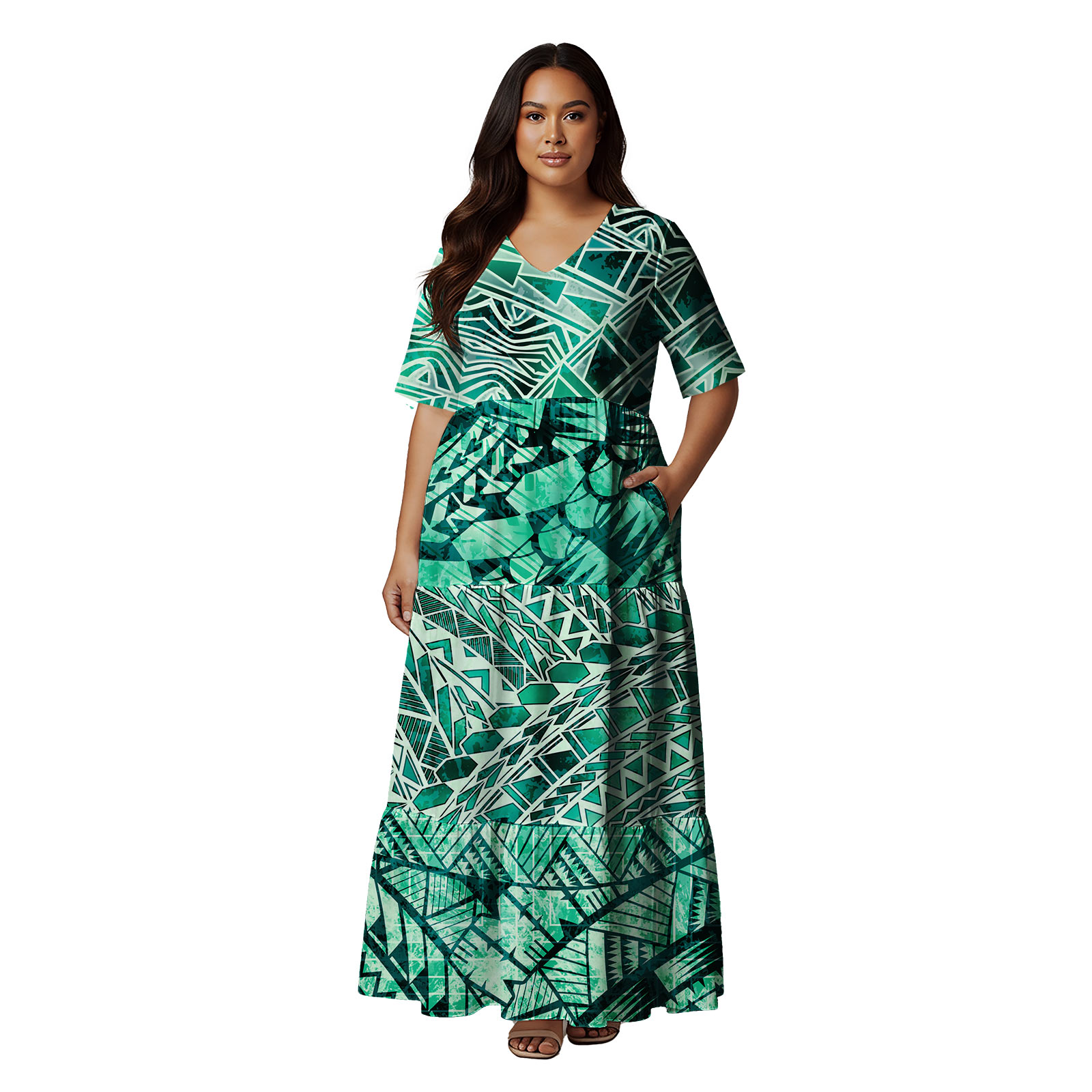 Kurzärmliges Hawaii-Kleid mit  – Summer Clothing Patterns Bewertung und Preis