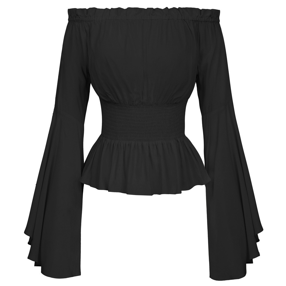 Goth Slim Shirt Ausgestelltes  – Summer Renaissance Clothing Bewertung und Preis