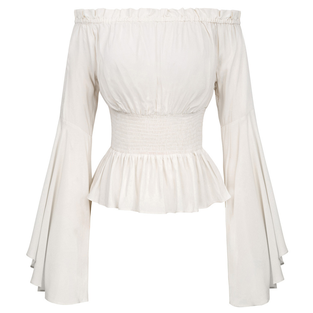 Goth Slim Shirt Ausgestelltes  – Summer Renaissance Clothing Bewertung und Preis