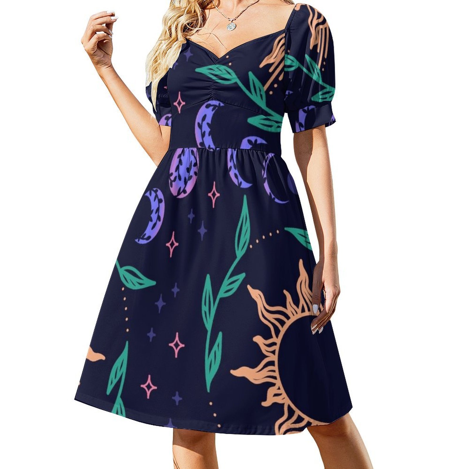 Nahtlose Mondphasen Sonne Ster – Summer Clothing Patterns Bewertung und Preis