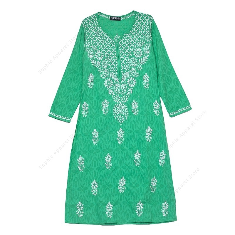 Damen besticktes Kurti indisch – Summer Clothing Pakistan Bewertung und Preis